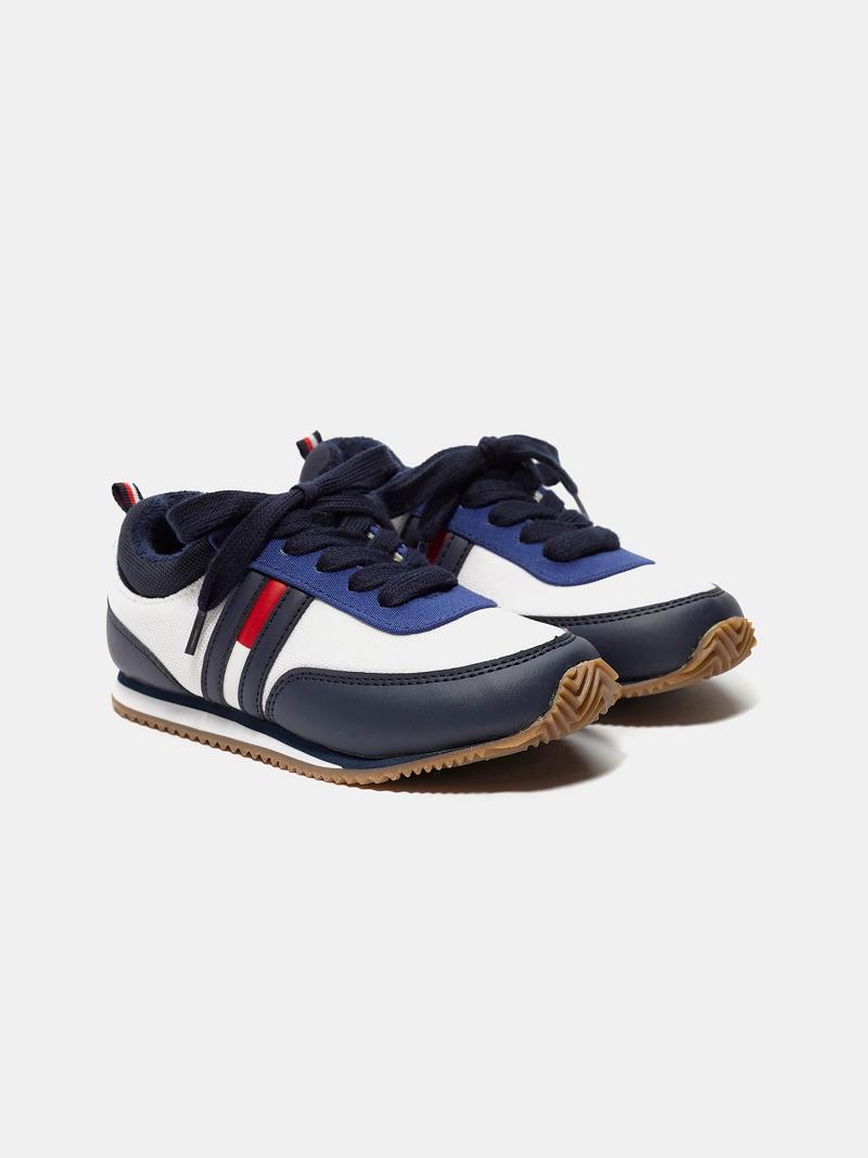 Fiú Tommy Hilfiger Flag Tornacipő Fehér | HU 2320BEX